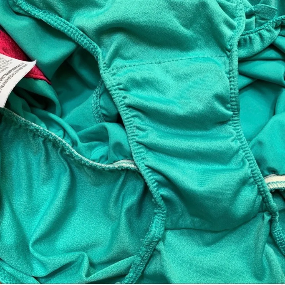 Nike Short Teal Tempo Run Shorts Elastic Self Tie